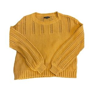 American Eagle Outfitters Mustard Knit Sweater